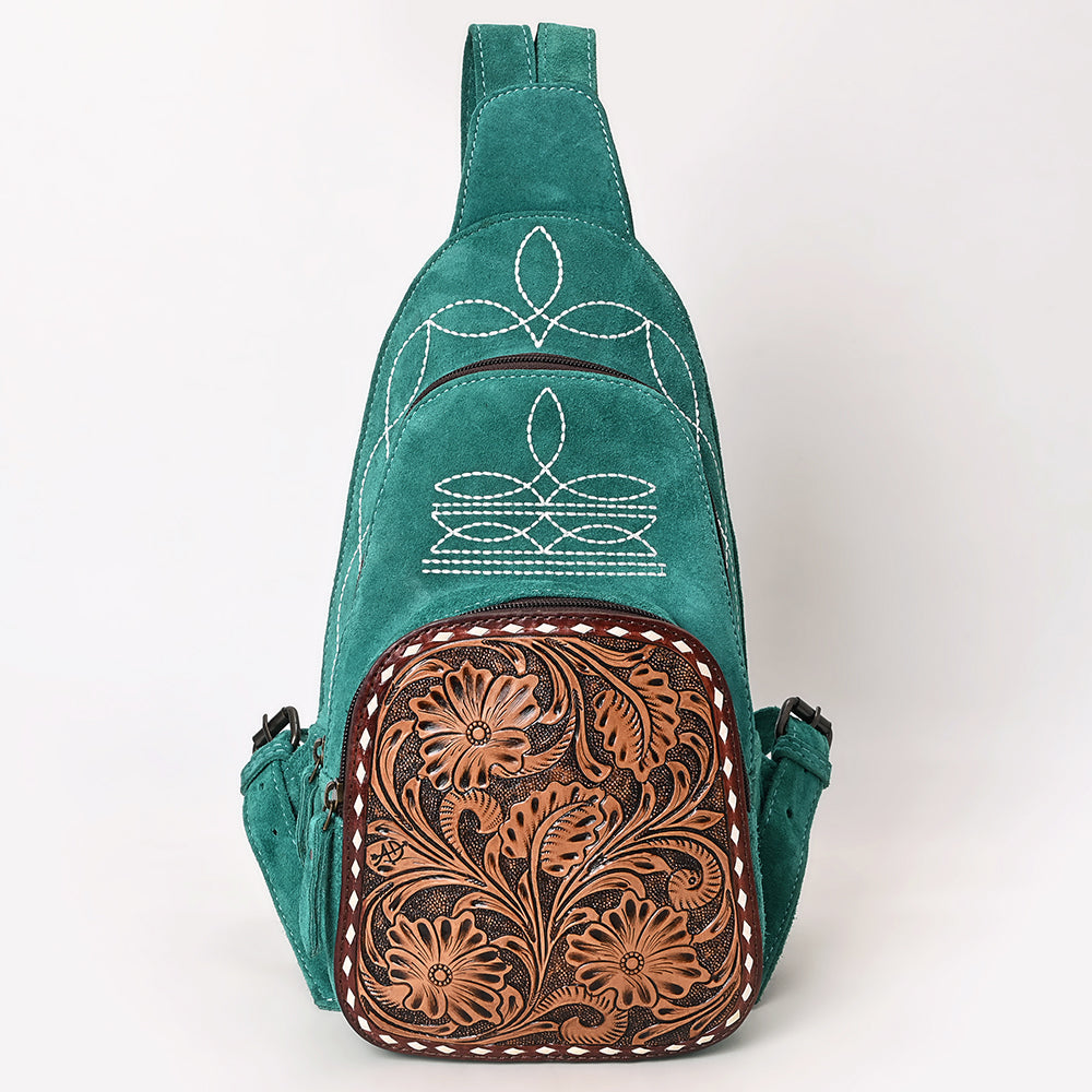 American Darling Sling Hand Tooled Genuine Leather