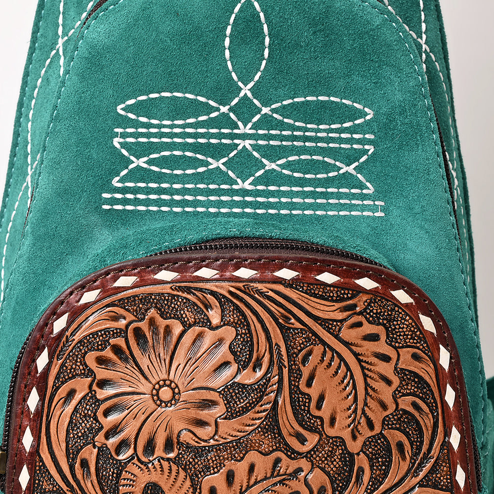 American Darling Sling Hand Tooled Genuine Leather