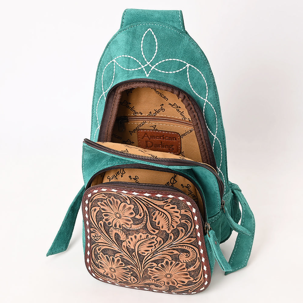 American Darling Sling Hand Tooled Genuine Leather