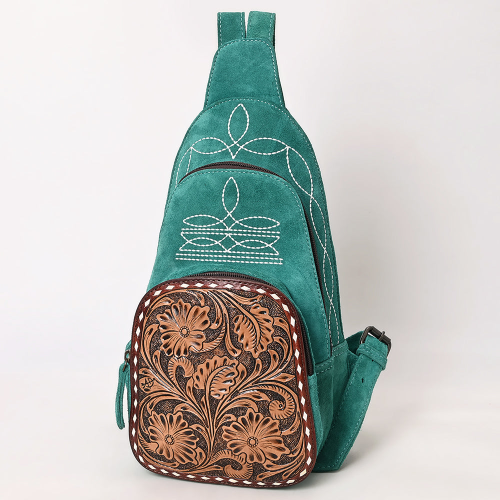 American Darling Sling Hand Tooled Genuine Leather