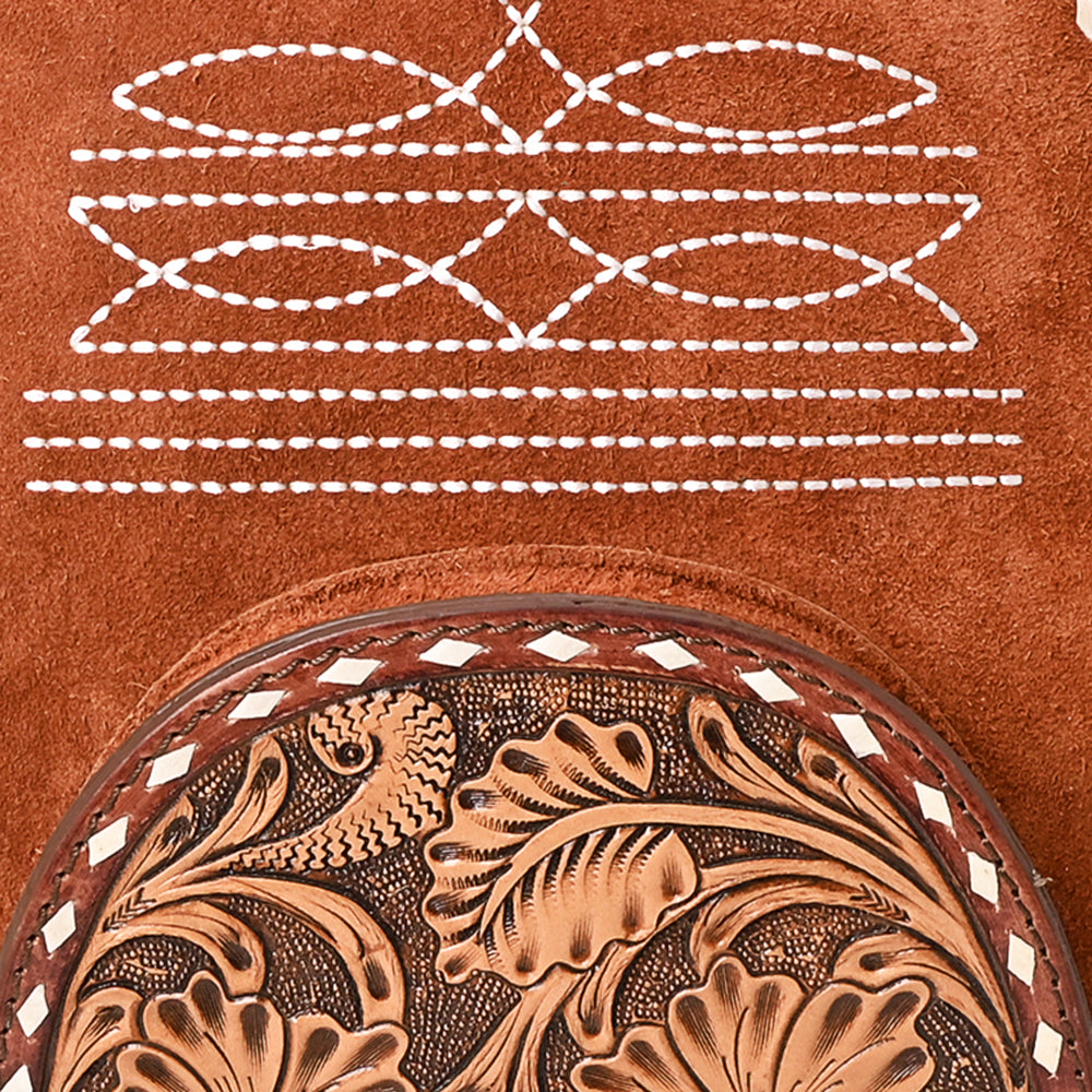 American Darling Backpack Hand Tooled Genuine Leather