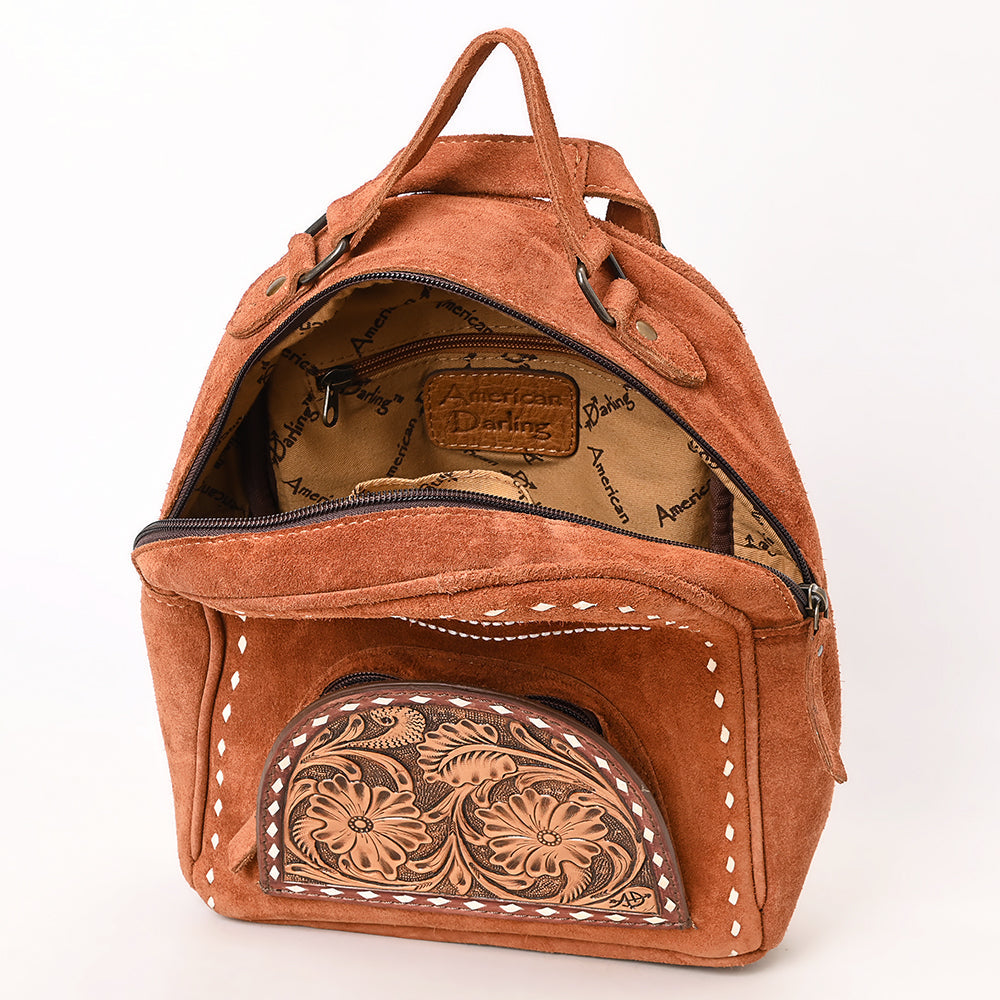 American Darling Backpack Hand Tooled Genuine Leather