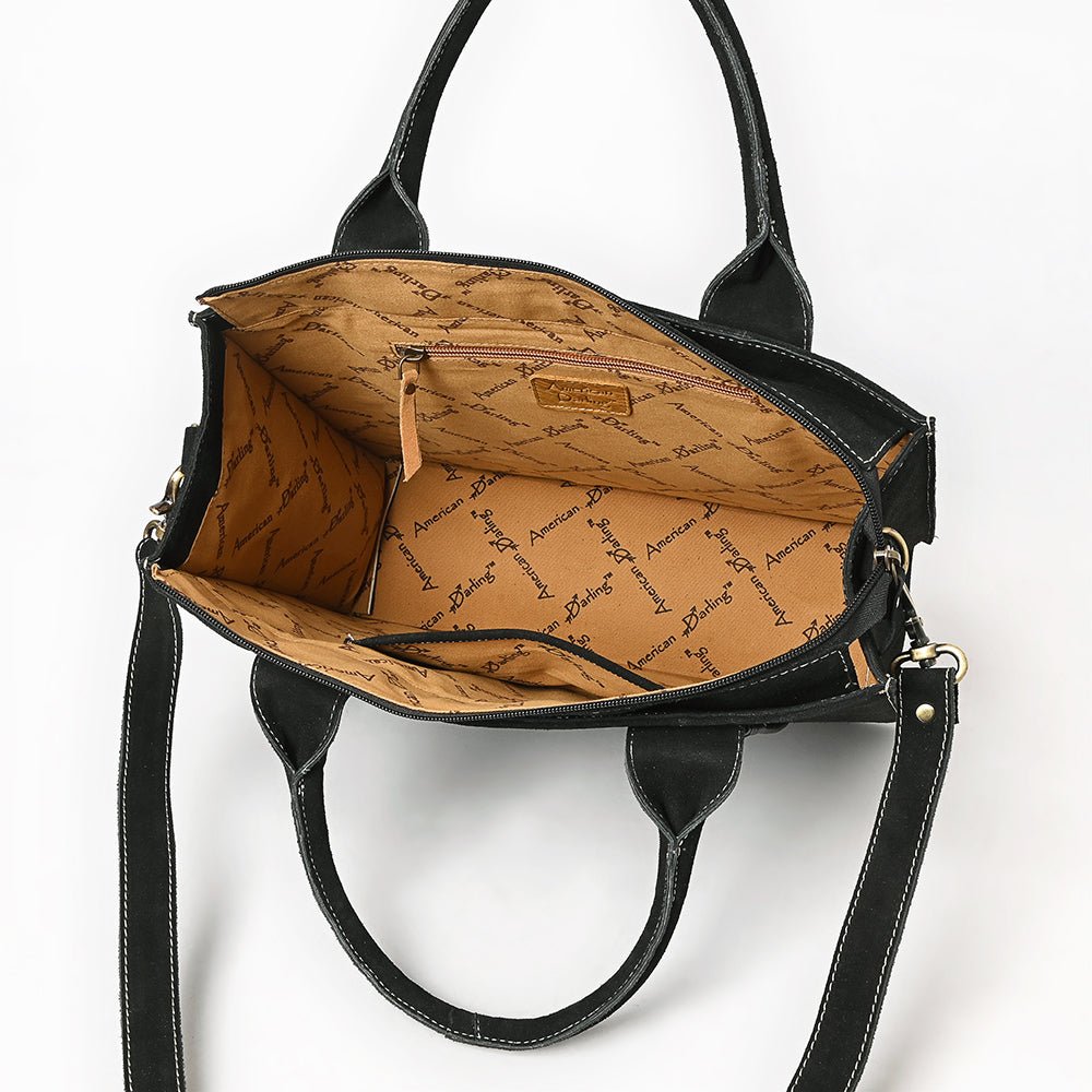 American Darling Tote Genuine Suede Leather
