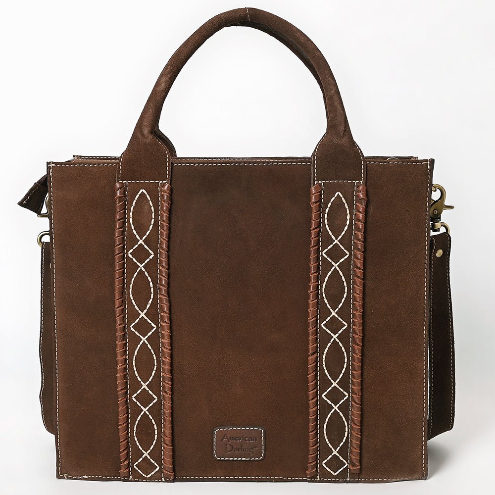 American Darling Tote Genuine Suede Leather