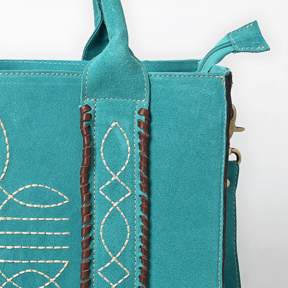 American Darling Tote Genuine Suede Leather