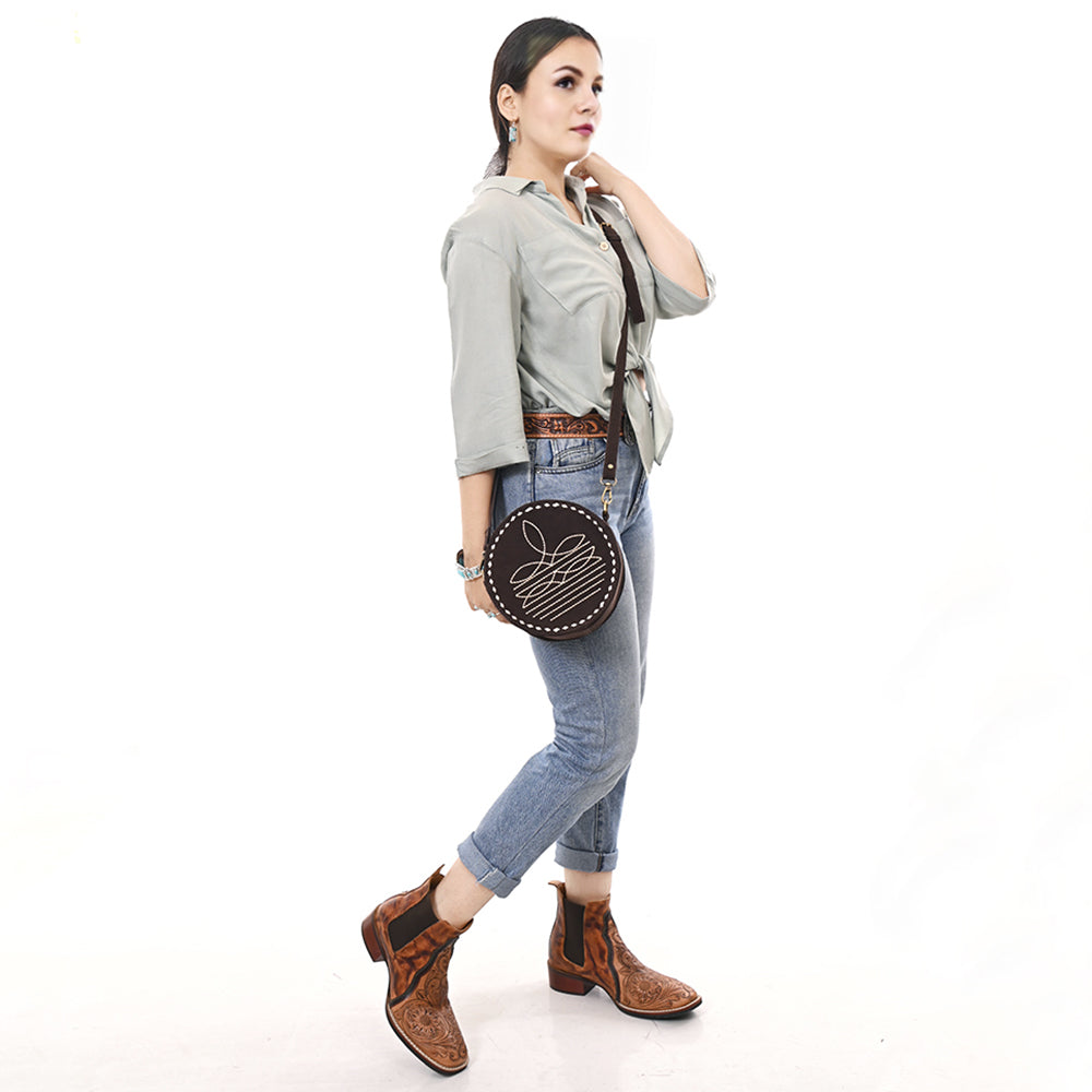 American Darling Canteen Genuine Suede Leather