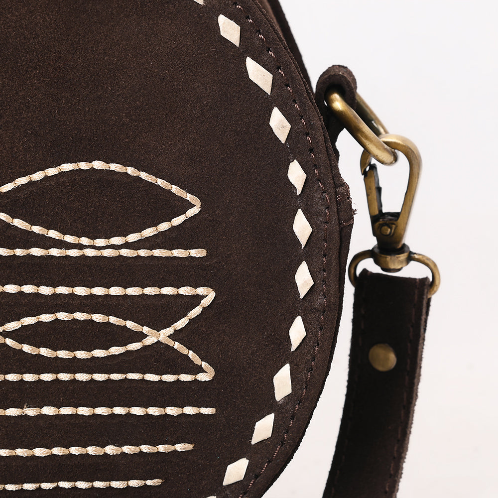 American Darling Canteen Genuine Suede Leather