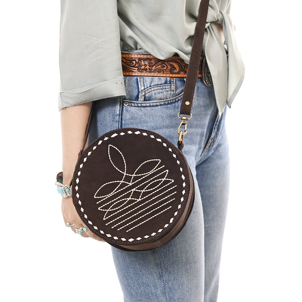 American Darling Canteen Genuine Suede Leather