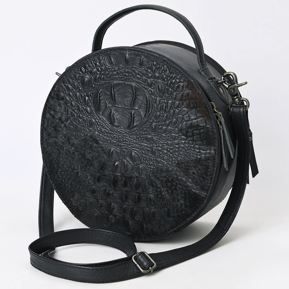 American Darling Canteen Crocodile Embossed Genuine Leather