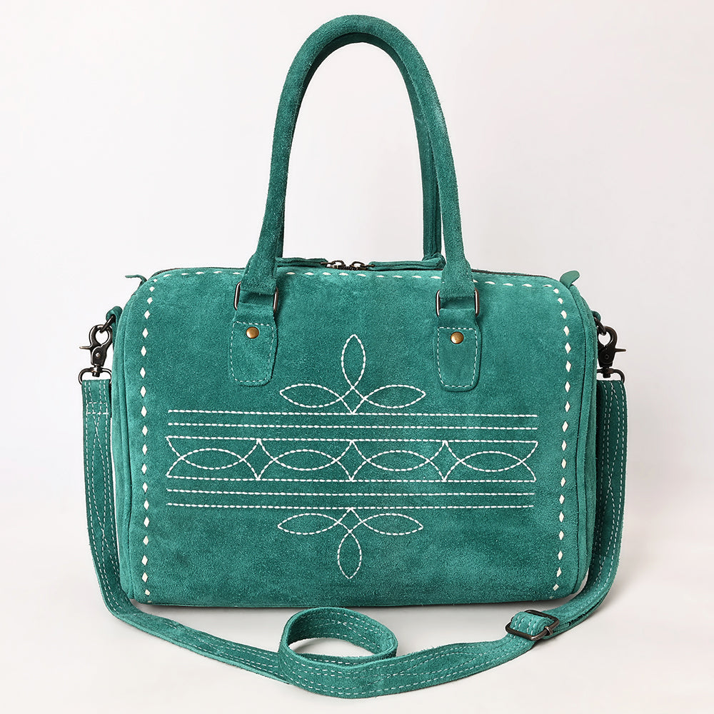 American Darling Tooled Leather Western Travel Duffel Bag