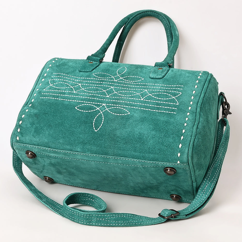 American Darling Tooled Leather Western Travel Duffel Bag