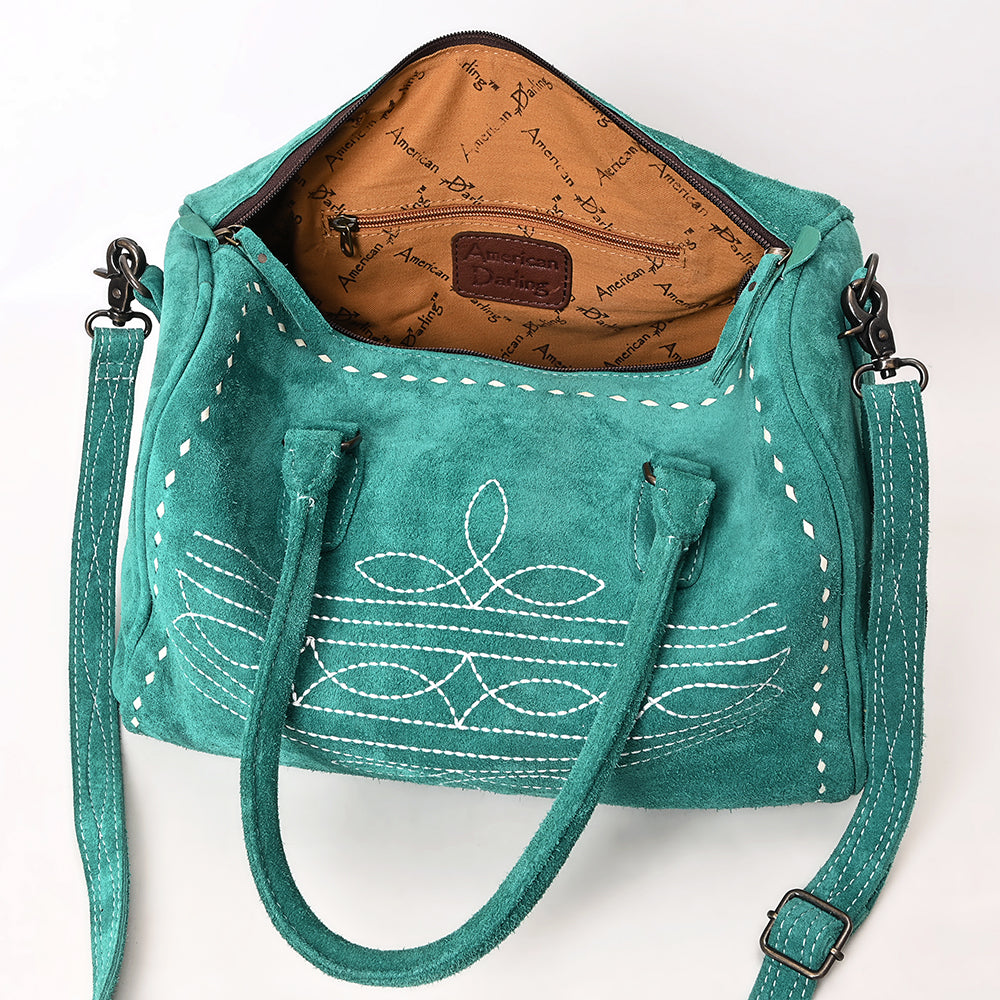 American Darling Tooled Leather Western Travel Duffel Bag