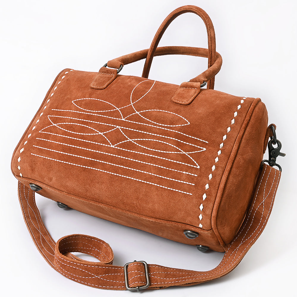 American Darling Tooled Leather Western Travel Duffel Bag