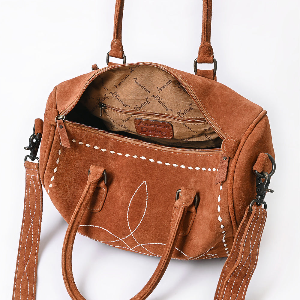 American Darling Tooled Leather Western Travel Duffel Bag