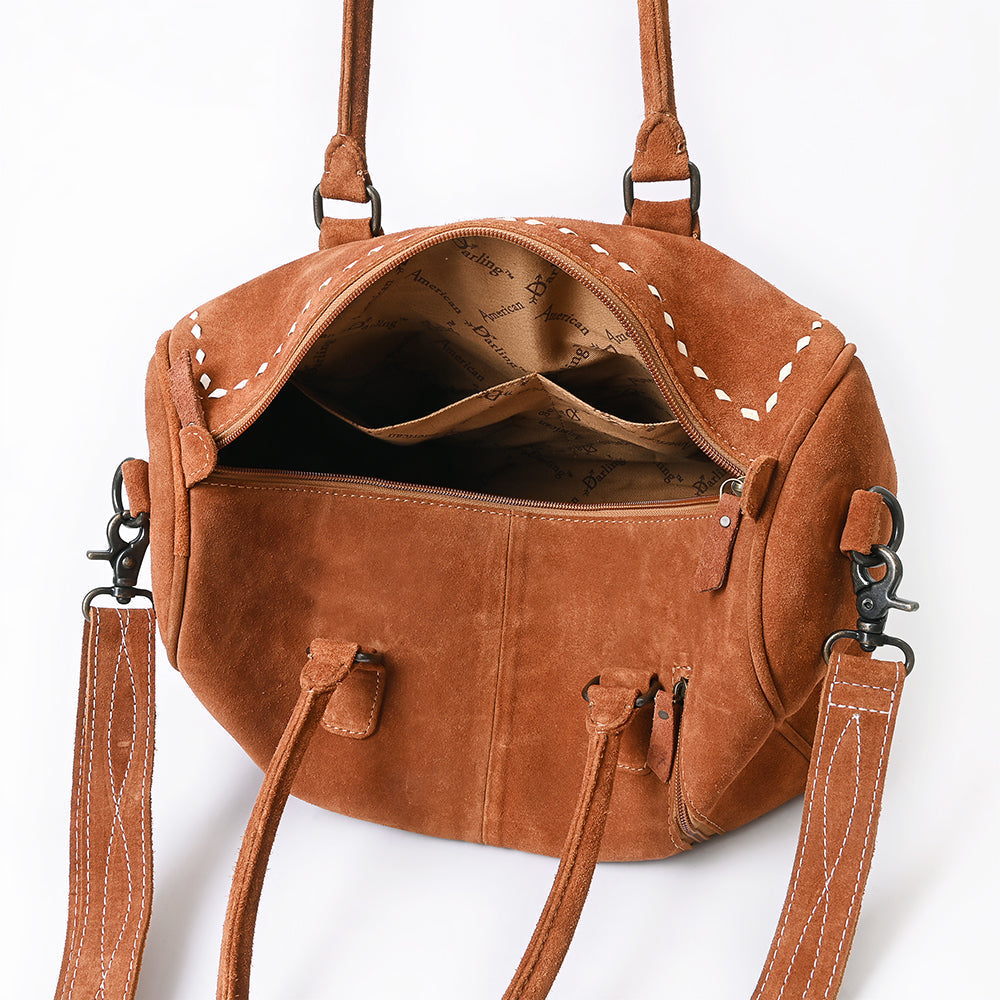 American Darling Tooled Leather Western Travel Duffel Bag