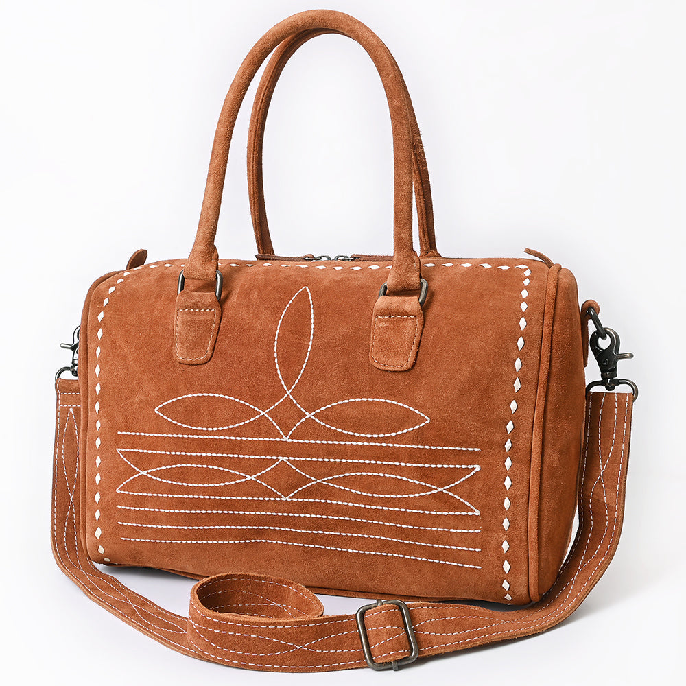 American Darling Tooled Leather Western Travel Duffel Bag