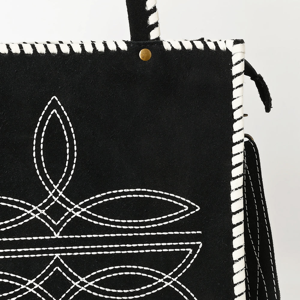 American Darling Tote Genuine Suede Leather