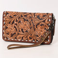American Darling Wristlet Beautifully Hand Tooled Genuine Leather