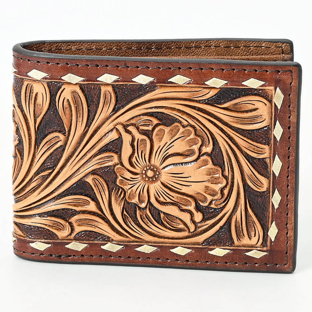 American Darling Wallet Beautifully Hand Tooled Genuine Leather