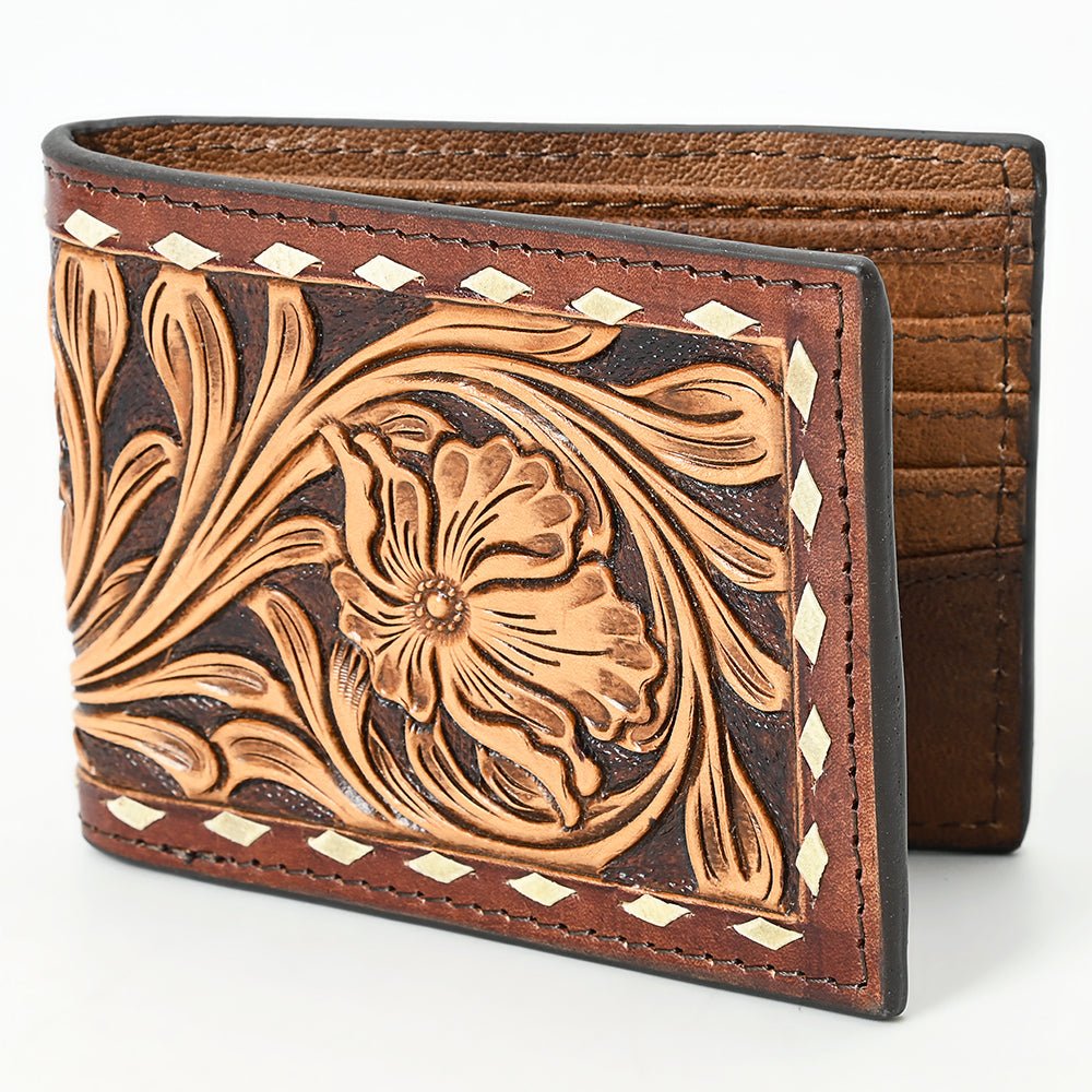 American Darling Wallet Beautifully Hand Tooled Genuine Leather