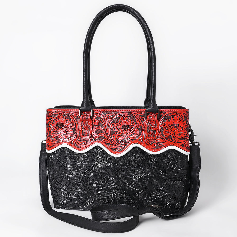 American Darling Tote Beautifully Hand Tooled Genuine Leather