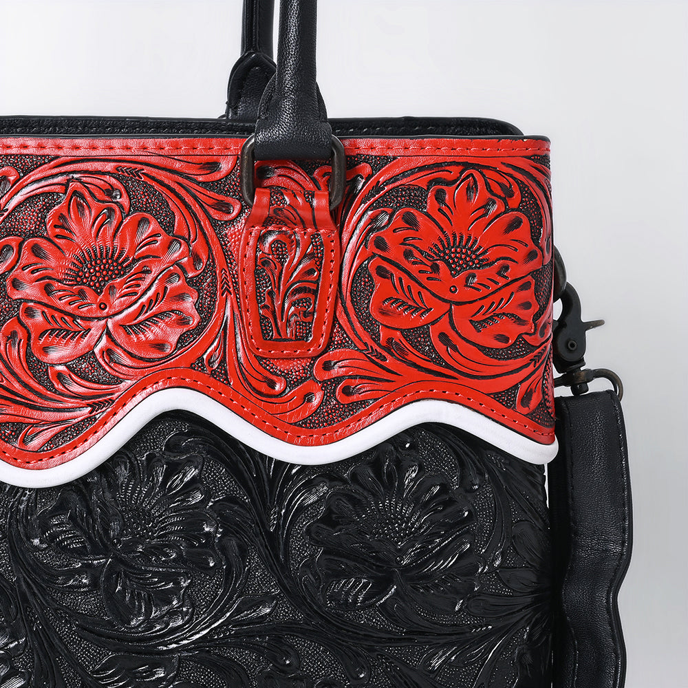 American Darling Tote Beautifully Hand Tooled Genuine Leather