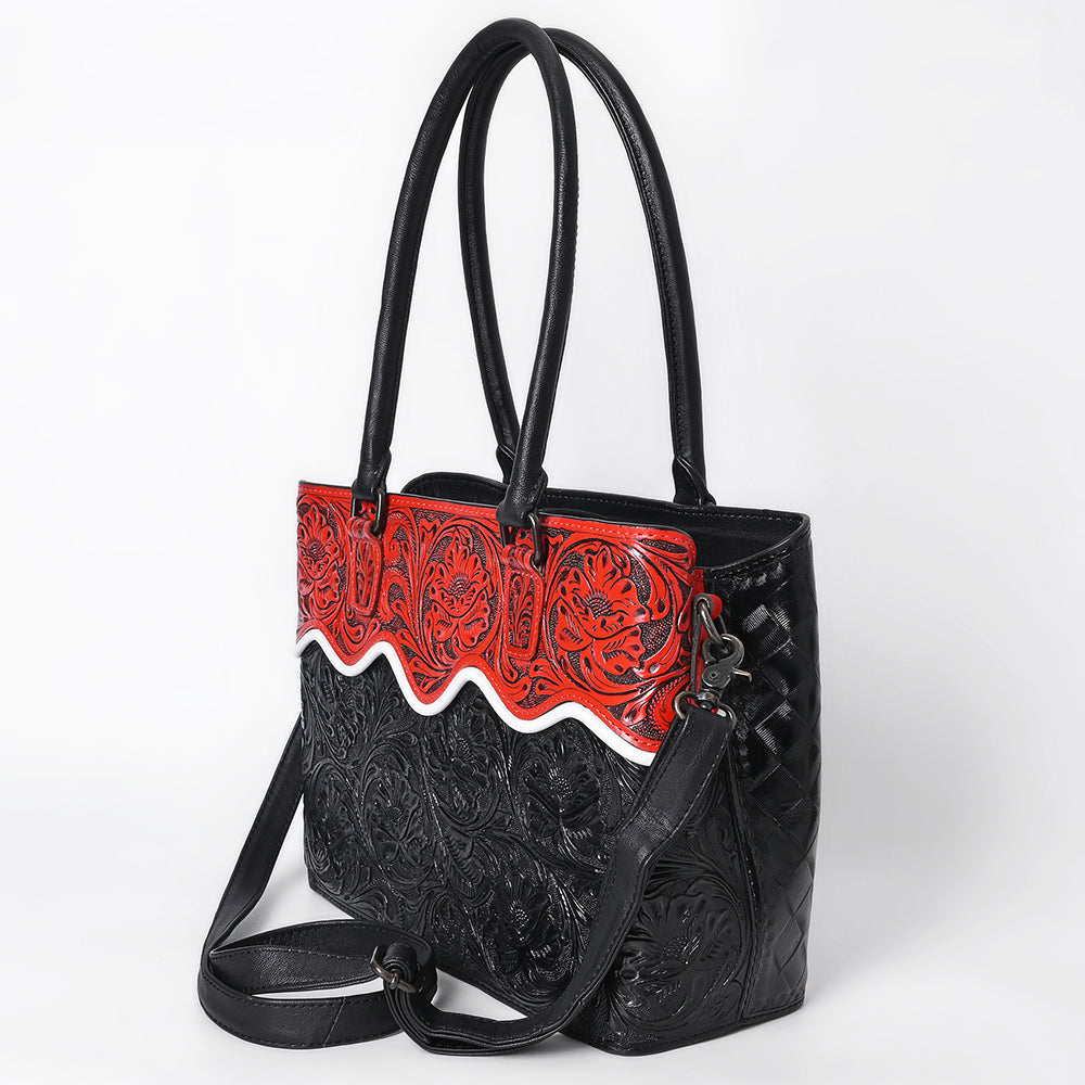 American Darling Tote Beautifully Hand Tooled Genuine Leather