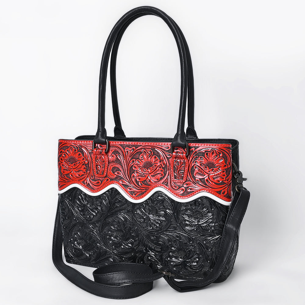 American Darling Tote Beautifully Hand Tooled Genuine Leather