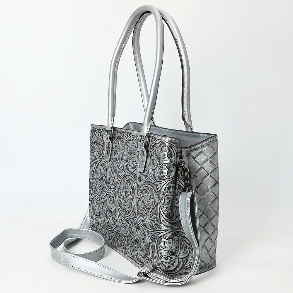 American Darling Tote Hand Tooled Genuine Leather