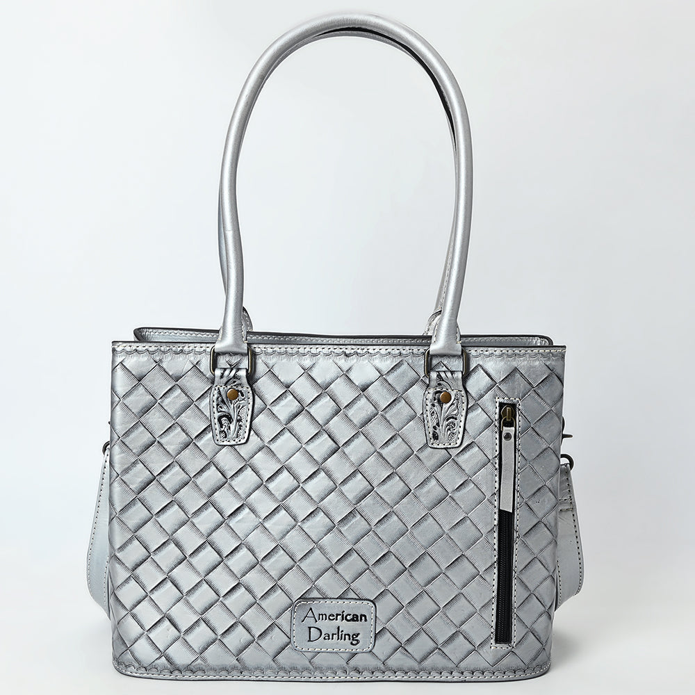 American Darling Tote Hand Tooled Genuine Leather