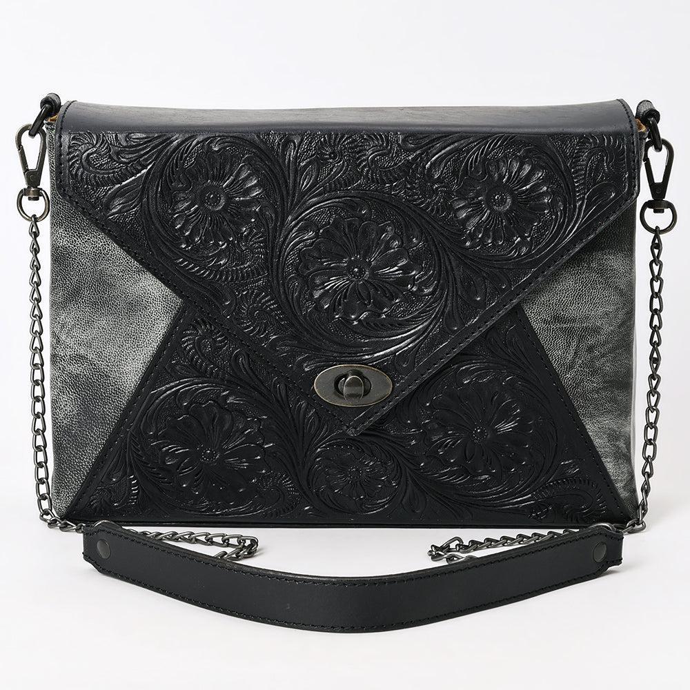 American Darling Envelope Hand Tooled Hair-on Genuine Leather