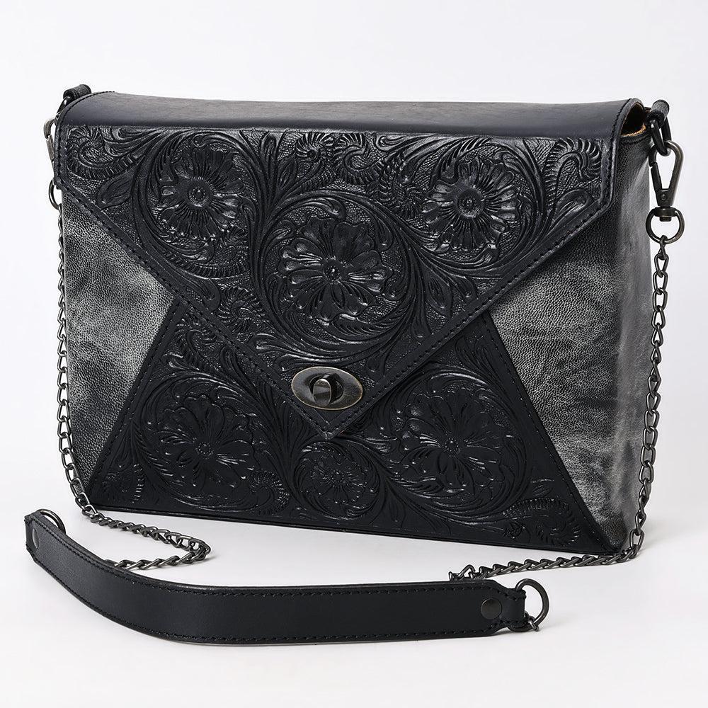 American Darling Envelope Hand Tooled Hair-on Genuine Leather