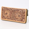 American Darling Clutch Beautifully Hand Tooled Genuine Leather
