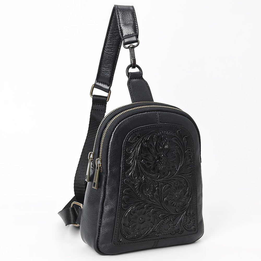 American Darling Large Crossbody Beautifully Hand Tooled Genuine Leather