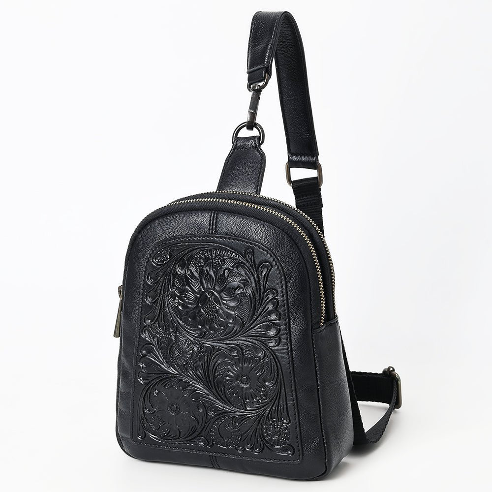 American Darling Large Crossbody Beautifully Hand Tooled Genuine Leather