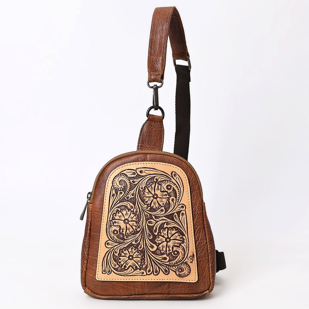 American Darling Sling Hand Tooled Genuine Leather