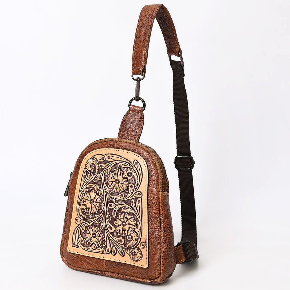American Darling Sling Hand Tooled Genuine Leather