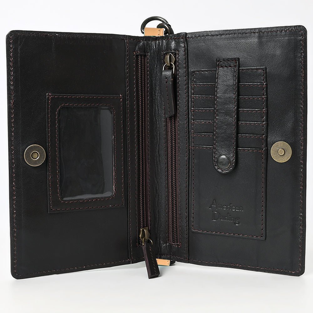 American Darling Wallet Beautifully Hand Tooled Genuine Leather