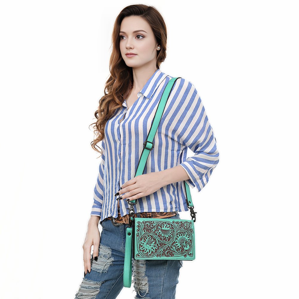 American Darling Wallet Beautifully Hand Tooled Genuine Leather