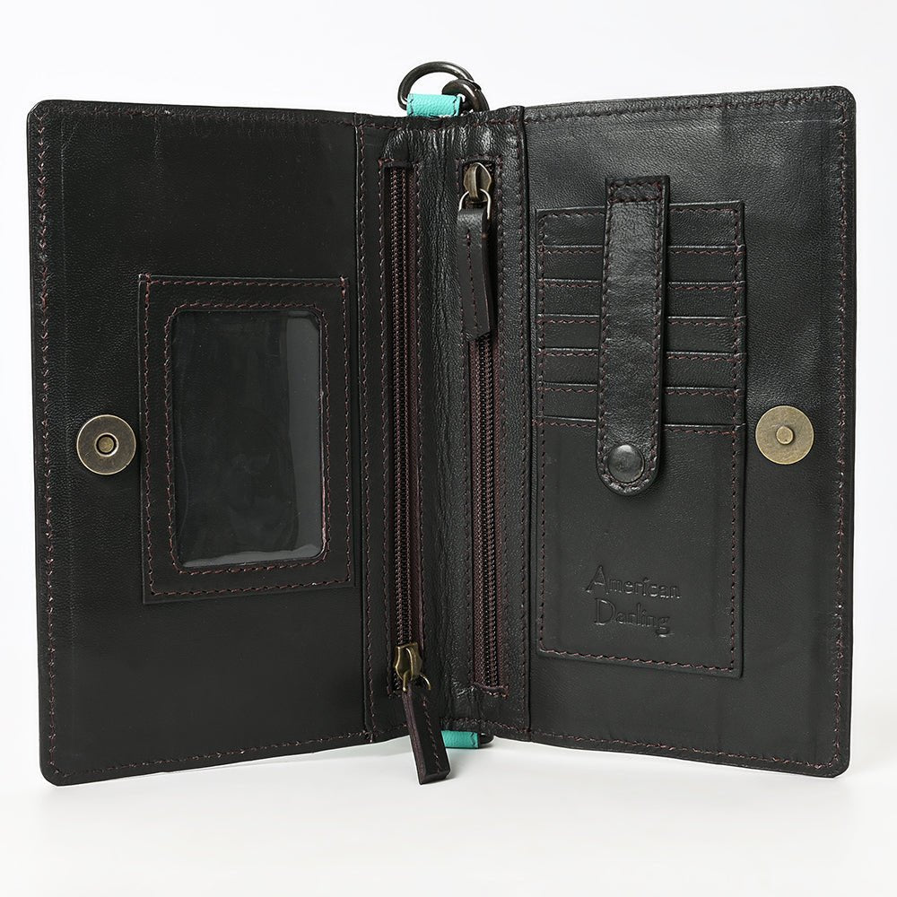 American Darling Wallet Beautifully Hand Tooled Genuine Leather