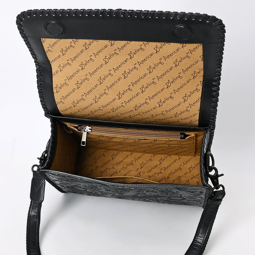 American Darling Crossbody Beautifully Hand Tooled Genuine Leather