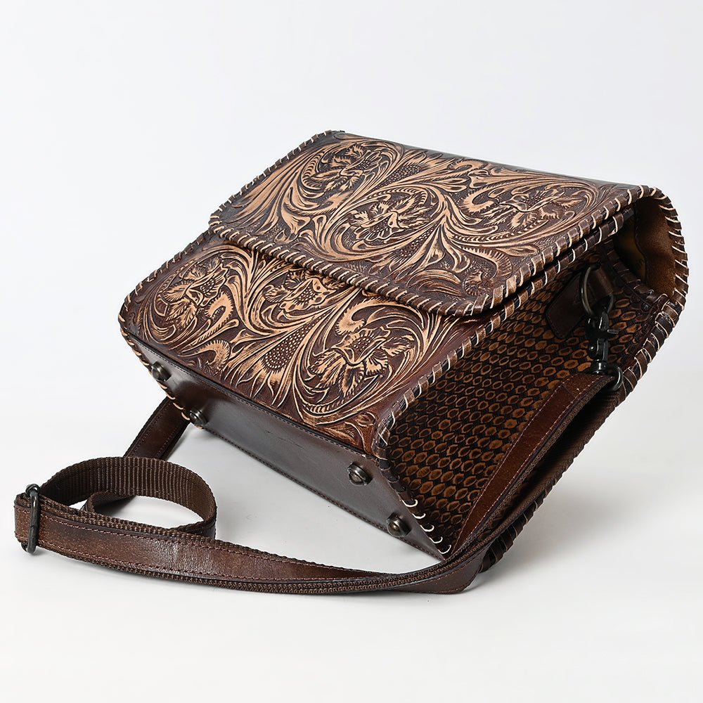American Darling Crossbody Beautifully Hand Tooled Genuine Leather