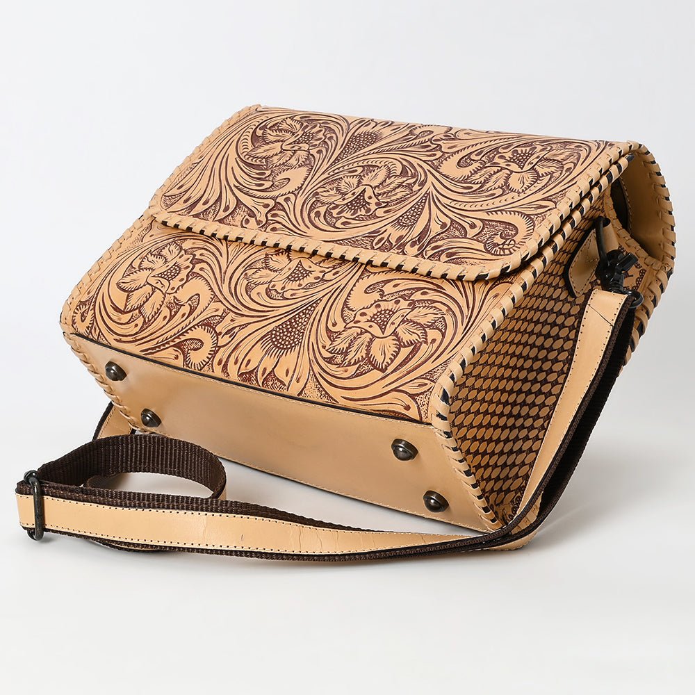 American Darling Crossbody Beautifully Hand Tooled Genuine Leather