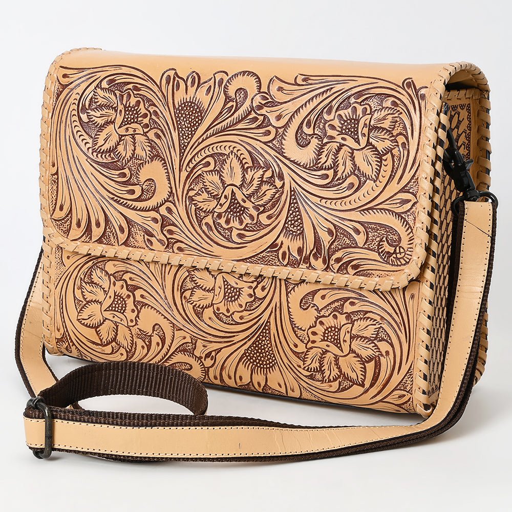 American Darling Crossbody Beautifully Hand Tooled Genuine Leather