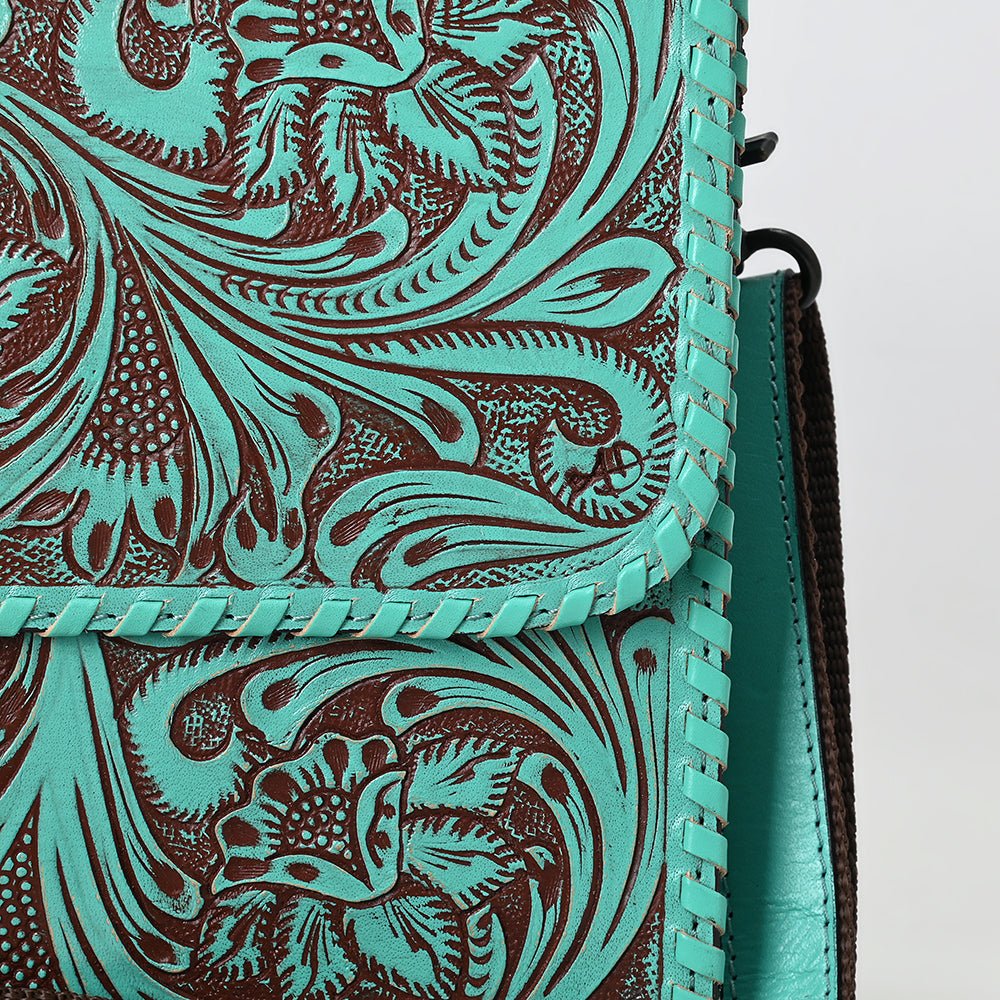 American Darling Crossbody Beautifully Hand Tooled Genuine Leather