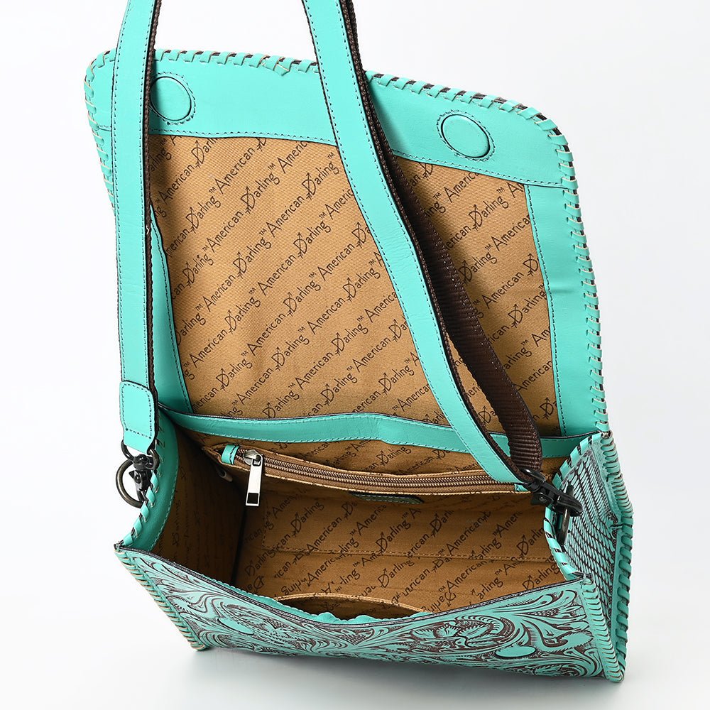 American Darling Crossbody Beautifully Hand Tooled Genuine Leather