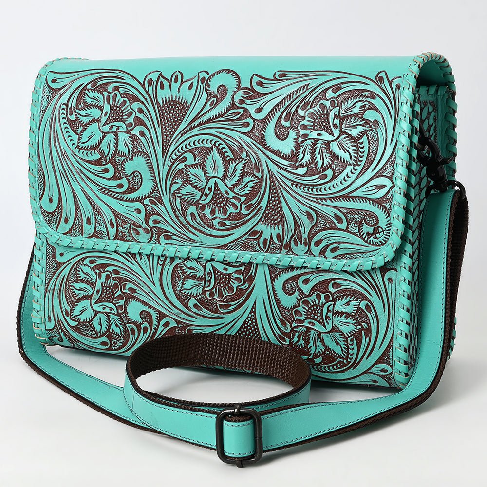 American Darling Crossbody Beautifully Hand Tooled Genuine Leather