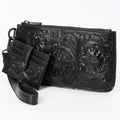 American Darling Wristlet Beautifully Hand Tooled Genuine Leather