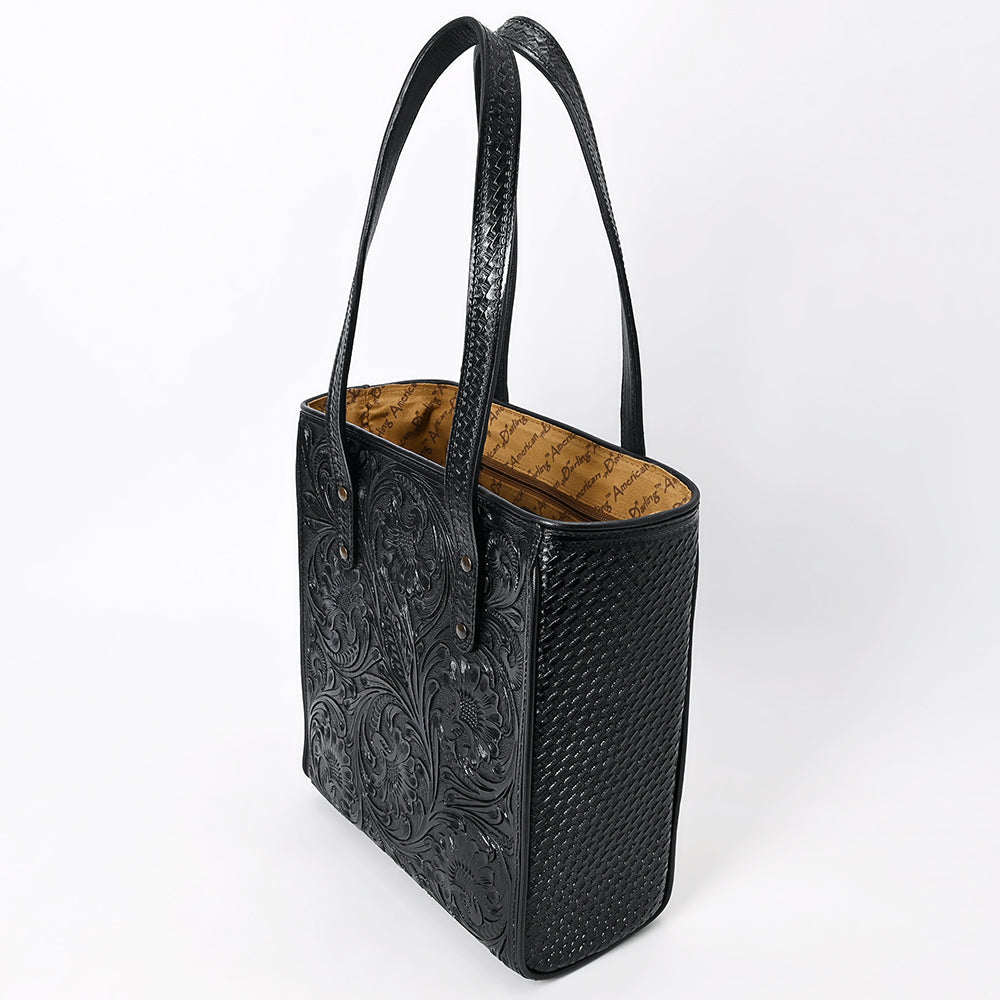 American Darling Tote Beautifully Hand Tooled Genuine Leather