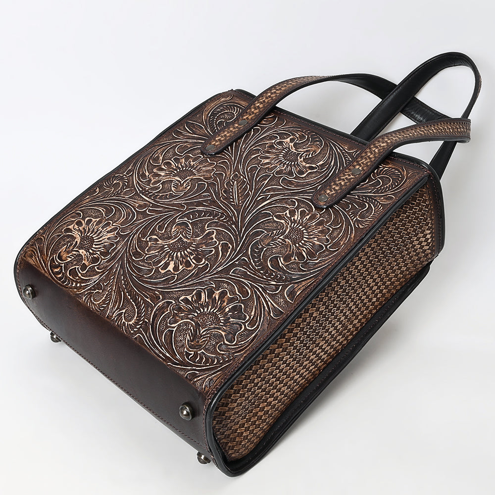 American Darling Tote Beautifully Hand Tooled Genuine Leather